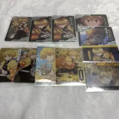 鬼滅の刃 我妻善逸 コレクターズカード ウエハース ステッカー 11枚セット