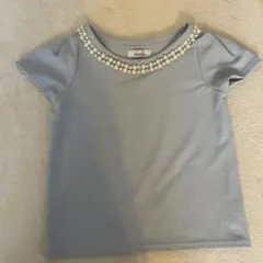 dazzlin 水色 半袖Tシャツ パール装飾のサムネイル