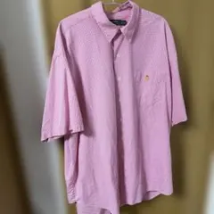LAUREN RALPH LAUREN 半袖シャツ ピンク チェック XXL