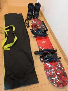 キッズ スノーボード120cm ブーツ ビンディング スノボケース 4点セット