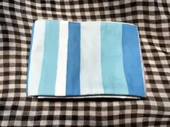 青白水色ストライプ 半幅帯 縞／ポップモダンカジュアル浴衣