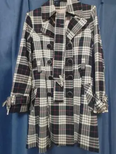 CECIL McBEE チェック柄トレンチコート