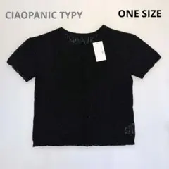 CIAOPANIC TYPY　シアーレース半袖メロウトップス　ブラックのサムネイル