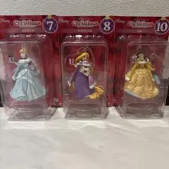 happyくじ DISNEYクリスマスオーナメントプリンセスシリーズ3点セット