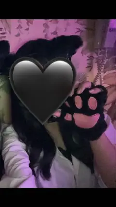 ネコの耳手袋セット