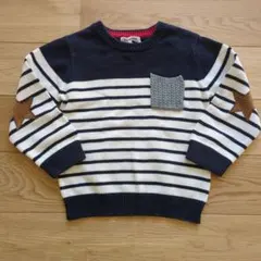 GLOBAL WORK ストライプセーター M （100〜110）