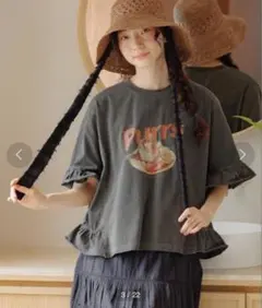 niko and... フリルアソートキャットTシャツ Mサイズ