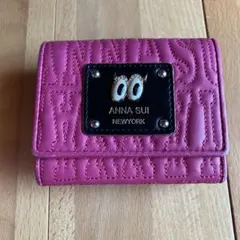 ANNA SUI ピンク　三つ折り財布のサムネイル