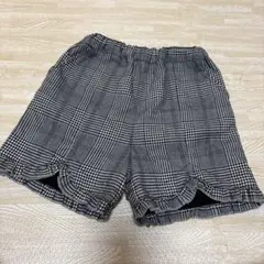 petit main チェック柄 ショートパンツ120
