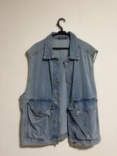 SPRAY PREMIUM ライトブルー デニムベスト