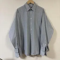 Giorgio Armani ストライプ 長袖シャツ 17½ 34/35