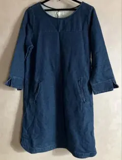 grove グローブ　デニム風チュニック　ワンピース　レディースMサイズ