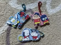 クレヨンしんちゃんサンリオコラボ　ラバーチャーム　3種セット
