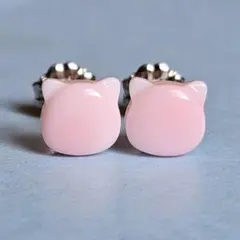 純チタンスタッド(クィーンコンクシェル　猫)