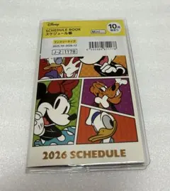 ディズニー　ミッキー &フレンズ　スケジュール帳　マンスリータイプ　ミニサイズ