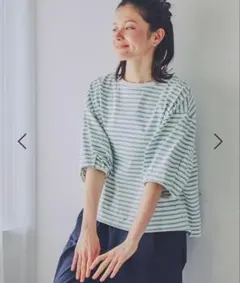 USAコットンパフスリーブTシャツのサムネイル