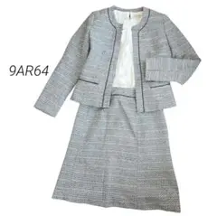 セレモニースーツ 上下セット グレー系 ジャガード 卒業式 入学式 セレモニー