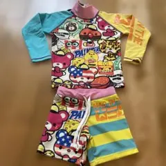 カラフルキャラクター ベビー水着セット 95cm