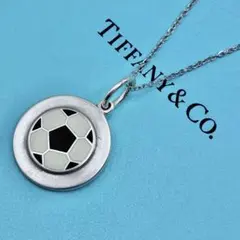 【希少】ティファニー　サッカーボール　ネックレス　シルバー　私的刻印有り