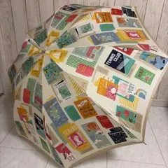 【新品未使用】kate spade new york 長傘 雨傘 イラスト 総柄