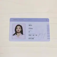 TWICE ジヒョ Formula of Love トレカ IDカード