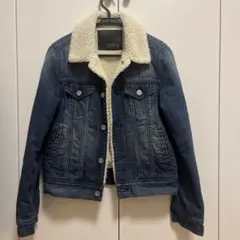 【美品】EDWIN デニムジャケット ボア付き　レディース　Mサイズ