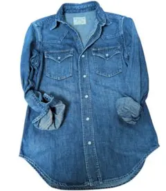 ポロラルフローレン 美品　ウエスタンシャツ　ヴィンテージ　デニムシャツ　XS