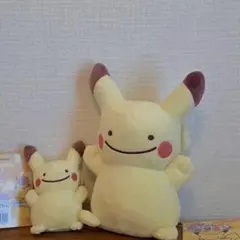 へんしん メタモン（ピカチュウ） うすチュウ ぬいぐるみ マスコット 3