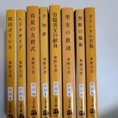 探偵ガリレオシリーズ 8冊　セット　東野圭吾　文春文庫
