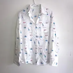 Paul Smith 魚 フィッシュ 総柄 L ホワイト コットン 日本製 - メルカリ
