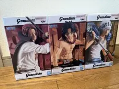 ワンピースGrandistaフィギュア【シャンクス&ロー&エース】3体セット