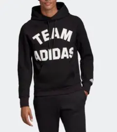 adidas TEAM ADIDAS パーカー M ブラック