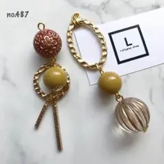 【再販】大ぶりピアス(イヤリング) no.487