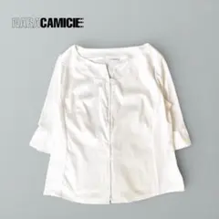 【ナラカミーチェ】白 ダブルジップ トップス 手洗い可