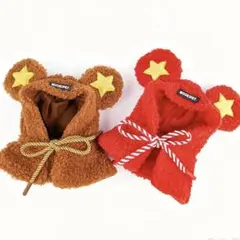 犬帽　くまさん♡もこもこペットショールハット｜冬はあったかで萌え度MAX