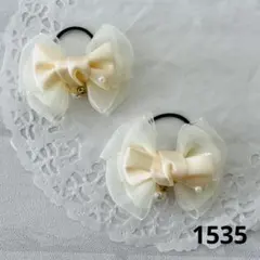 ハンドメイド ✳︎1535＊ヘアゴム＊入園式＊卒園式＊入学式＊卒業式＊No6