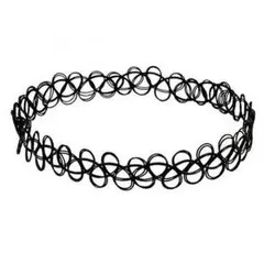 大人気！タトゥーチョーカー3点セット　弾性ストレッチネックレス・リング・ブレス