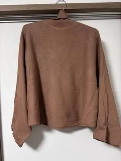 Mila Owen コットンカシミヤ混リブ タートルネックニット ピンク F