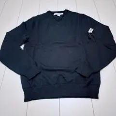 セーター Vネック メンズ ブラック　黒