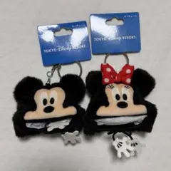 ファンキャップ　キーチェーン　ミッキー　ミニー
