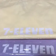 セブンイレブン　ハッピーくじ　E賞　イエロー パープル トートバッグ