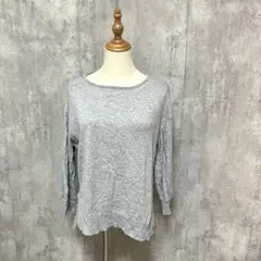 OPAQUE.CLIP サイドスリット　ニット　セーター　リブ袖　シンプル　無地