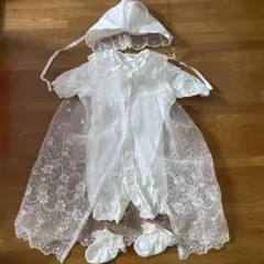 ホワイト ベビーセレモニードレス フルセット