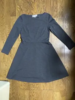 ロペピクニック　グレー 長袖 ワンピース ひざ丈　Mサイズ　38