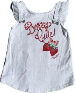 mezzo piano ストロベリー プリント タンクトップ