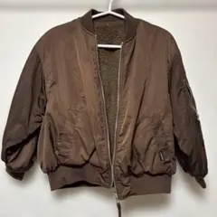 ブラウン MA-1スタイル ジャケット
