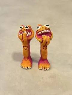 【美品】米子焼 グルクン 赤 シーサー Sサイズ 沖縄 石垣島 米子焼き工房