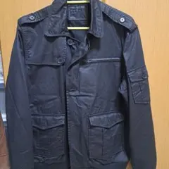 ブラック ミリタリージャケット