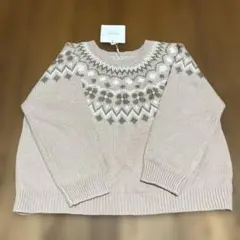 Petit ange ノルディック柄セーター