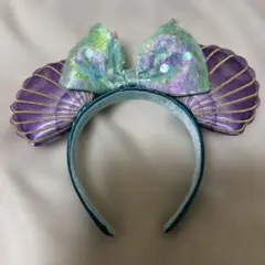 貝殻デザインカチューシャ スパンコール付き